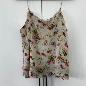 FLORAL CHIFFON TANK TOP
